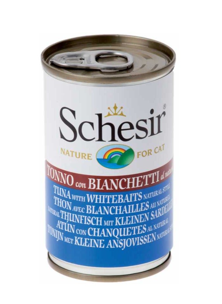 شيسر طعام رطب بالتونة والبيت الأبيض للقطط 140 جرام