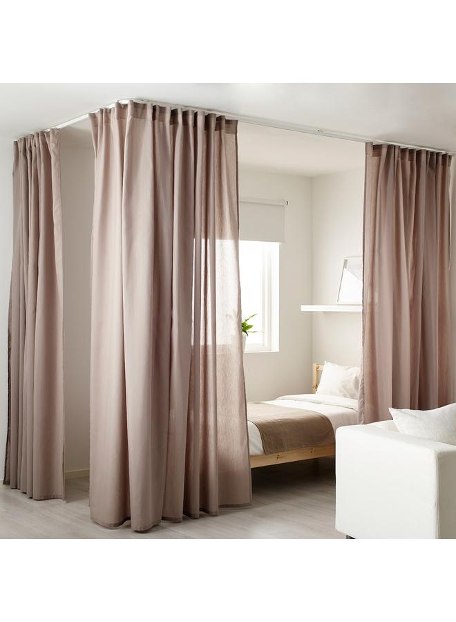 إيروريكس فاصل غرفة للزاوية باللون الأبيض - Image 3