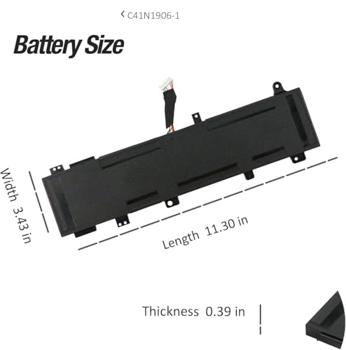 WISTAR C41N1906-1 (Long Cable) Laptop Battery for ASUS TUF Gaming A15 A17 FA506 FA506IV FA706 FA706IC FA706ICB FA706IU FA506Q FA506QR FA506QM FA506QE FA706Q 06QR FA706QM FA706QE FX706 FX706IU Battery - Image 5