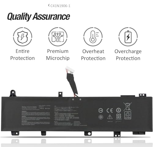 WISTAR C41N1906-1 (Long Cable) Laptop Battery for ASUS TUF Gaming A15 A17 FA506 FA506IV FA706 FA706IC FA706ICB FA706IU FA506Q FA506QR FA506QM FA506QE FA706Q 06QR FA706QM FA706QE FX706 FX706IU Battery - Image 4