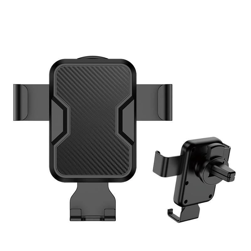 Car Phone Holder, Auto Lock Mechanism, Black, Air Vent Mount, Universal Fit, 360 Degree Rotation - Image 1