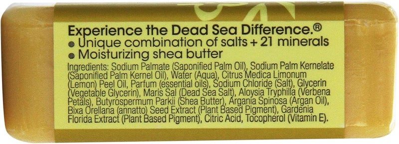 One With Nature Dead Sea Mineral Lemon Verbena Triple Milled Soap with Argan Oil and Shea Butter - 200g - Image 2