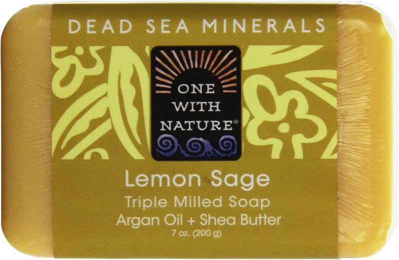 One With Nature Dead Sea Mineral Lemon Verbena Triple Milled Soap with Argan Oil and Shea Butter - 200g - Image 3