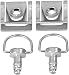LangPu Motorcycle 14 Turn Quick Release Fasteners Fairing Bolts Studs Quarter Turn Clips for Honda Yamaha Suzuki kawasaki Ducati Aprilia Ktm Race Fairings 2 Pack Size1 - Image 2