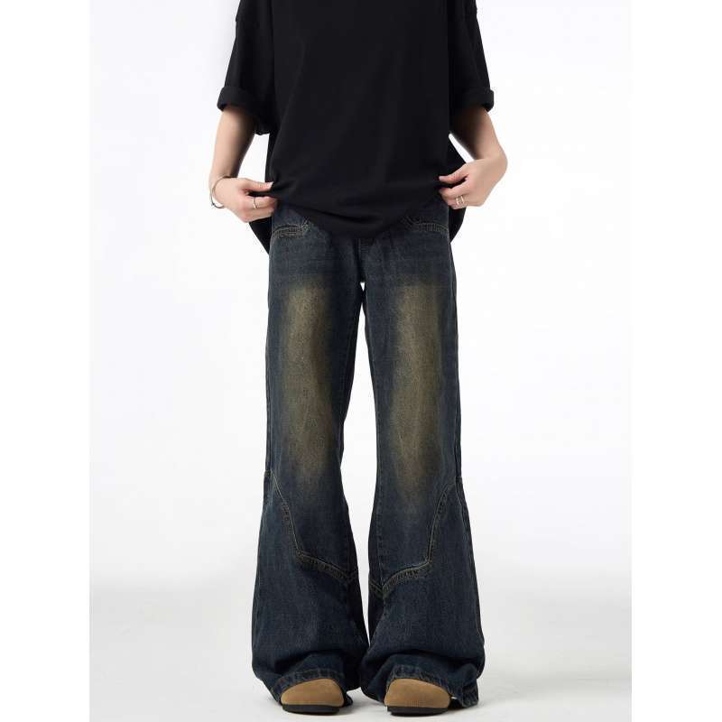 Unisex Classic Denim Jeans Loose Fit Daily Outdoor Wear - Image 3