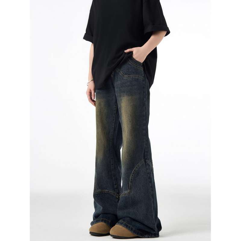 Unisex Classic Denim Jeans Loose Fit Daily Outdoor Wear - Image 1