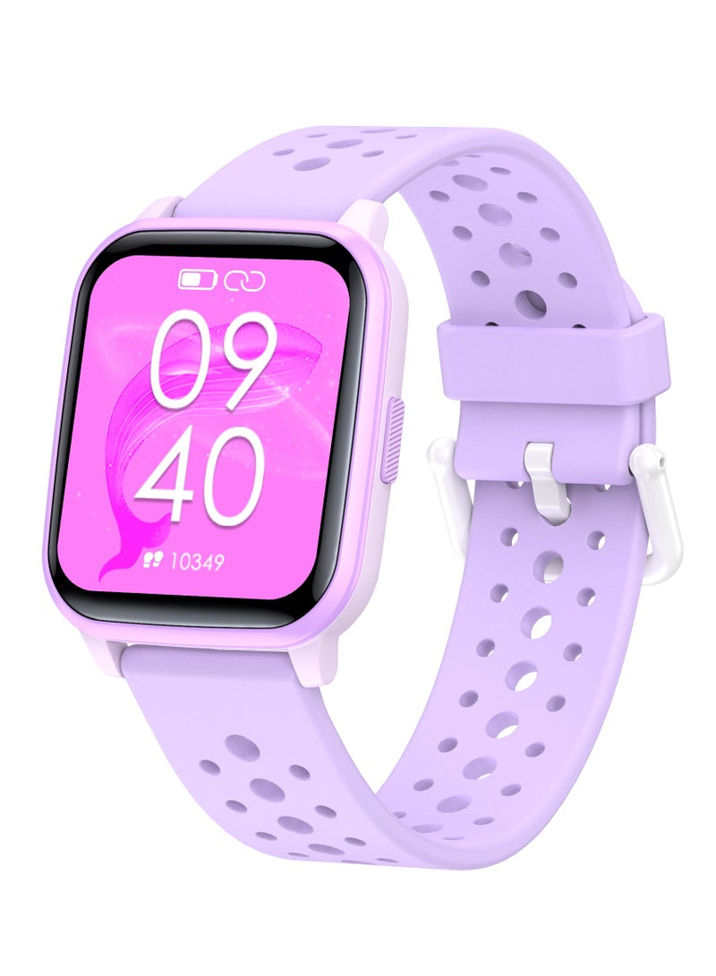 Kids Smart Watch with Sleep Mode, 20 Sports Modes, 5 Games and Pedometer - Fun Birthday Gifts for 4-16 Year-Olds(Purple) - Image 1