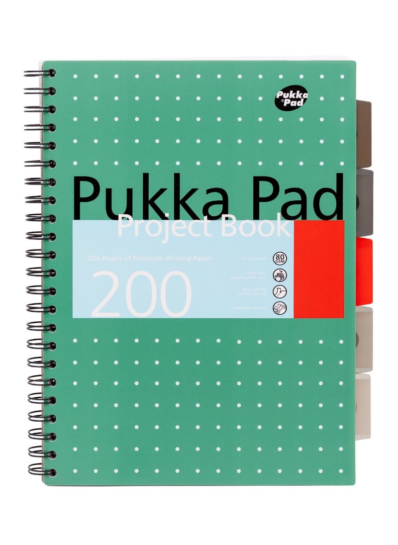 Pukka Pad - A4 Size Metallic Executive Project Notebook With Five Divisions - Image 1
