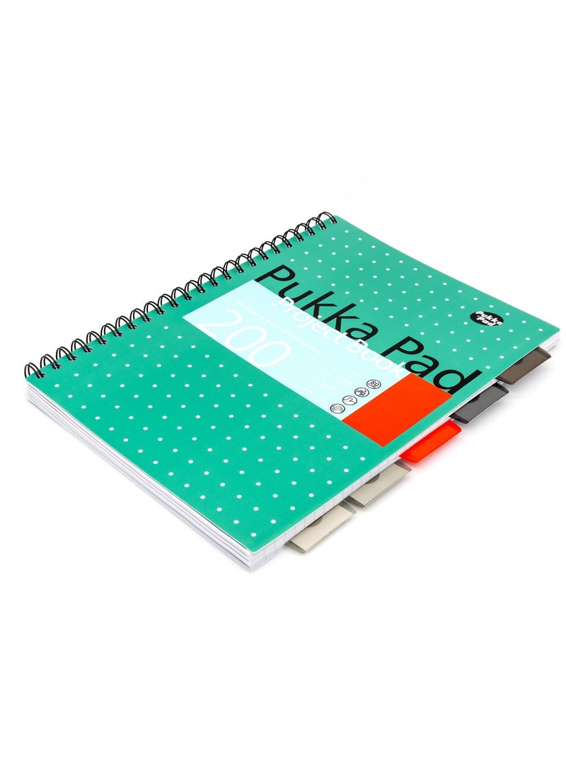 Pukka Pad - A4 Size Metallic Executive Project Notebook With Five Divisions - Image 1