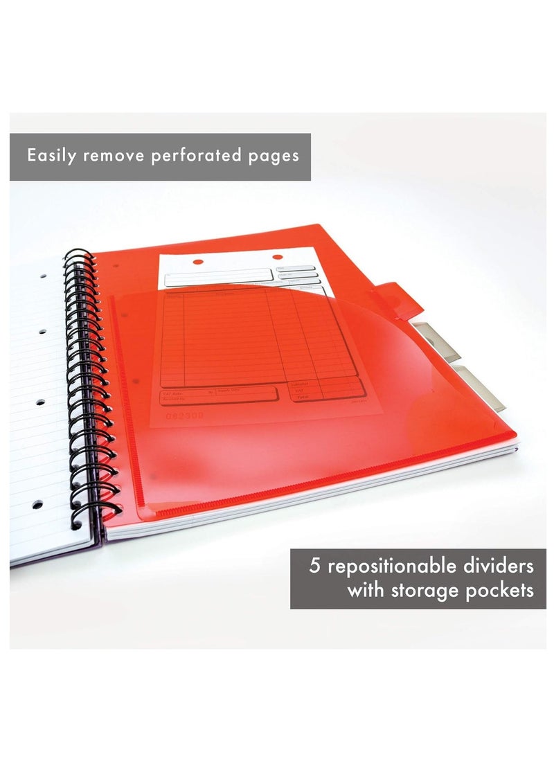 Pukka Pad - A4 Size Metallic Executive Project Notebook With Five Divisions - Image 1