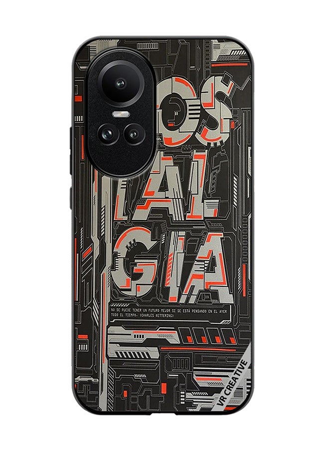 VR CREATIVE Protective Case Cover For Oppo Reno 10 Nostalgia Design Multicolour - Image 1