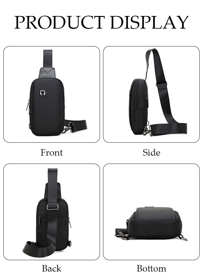 DUNISO - Crossbody Bag for Men and Women Waterproof Sling Bag Travel Passport Wallet Bag for Cell Phone, Casual Chest Bag Multipurpose Daypack for Sports,Travel - Image 1