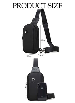 DUNISO Crossbody Bag for Men and Women Waterproof Sling Bag Travel Passport Wallet Bag for Cell Phone, Casual Chest Bag Multipurpose Daypack for Sports,Travel  - Image 2