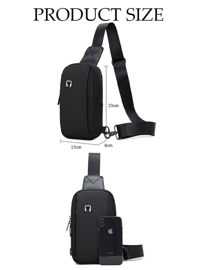 DUNISO Crossbody Bag for Men and Women Waterproof Sling Bag Travel Passport Wallet Bag for Cell Phone, Casual Chest Bag Multipurpose Daypack for Sports,Travel  - Image 2