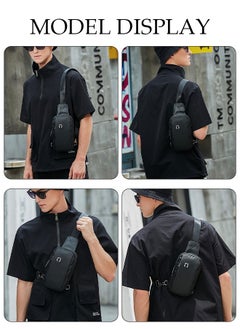 DUNISO Crossbody Bag for Men and Women Waterproof Sling Bag Travel Passport Wallet Bag for Cell Phone, Casual Chest Bag Multipurpose Daypack for Sports,Travel  - Image 3