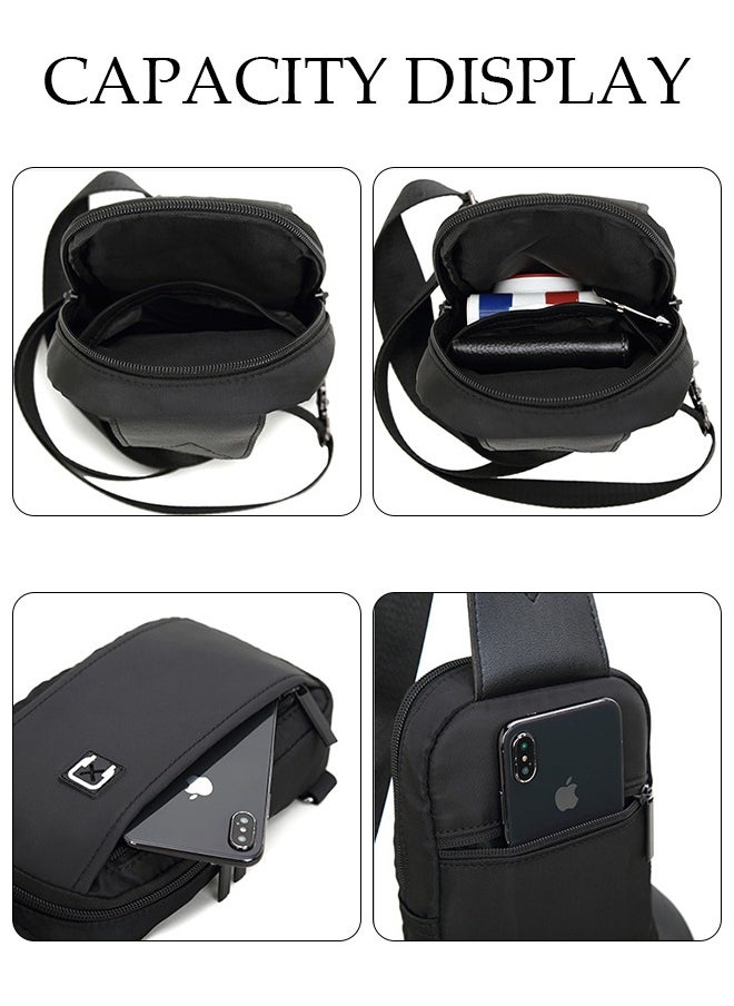 DUNISO Crossbody Bag for Men and Women Waterproof Sling Bag Travel Passport Wallet Bag for Cell Phone, Casual Chest Bag Multipurpose Daypack for Sports,Travel  - Image 4