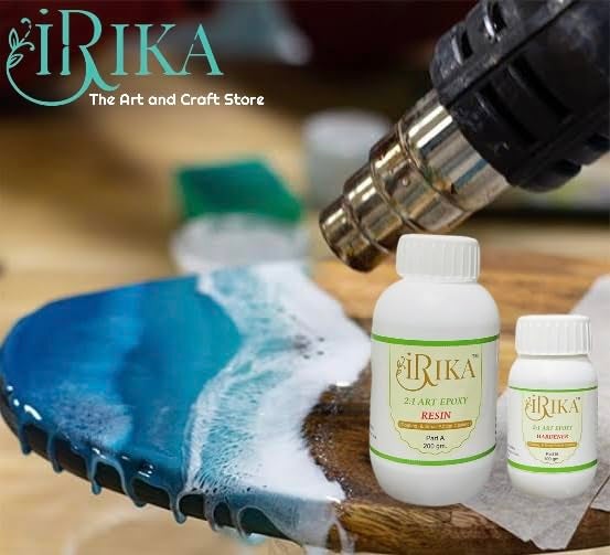 IRIKA combo Oceans Theam Opaque Paste Pigment For Resin Art with 300 gm resin set / 2:1 ratio/art and craft / 12 hr cured time / 20 min potlife - Image 2