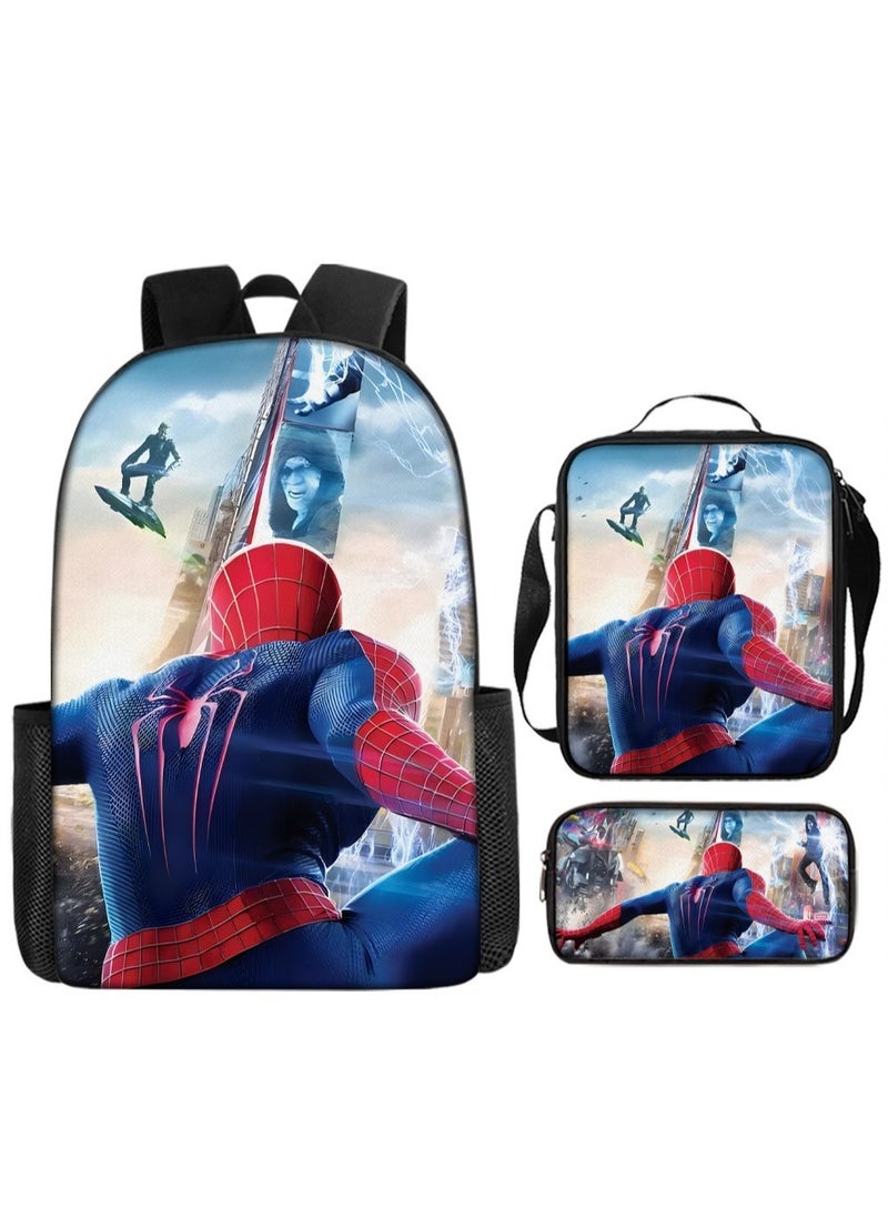 Spider-Man Spider-Man Student Backpack Three-Piece Set 29*16*42cm 