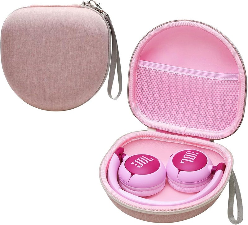 جيكريا حالة سماعات الأطفال متوافقة مع JBL Junior JR 320 320BT/iClever BTH12 HS19 BTH22 BTH20 BTH26/ MIDOLA/JoySpark/Candy Bila/Acer/EarFun/IMYB/Tonies/Jlab/Noot سماعات الأطفال. وردي (الحالة فقط) - Image 2