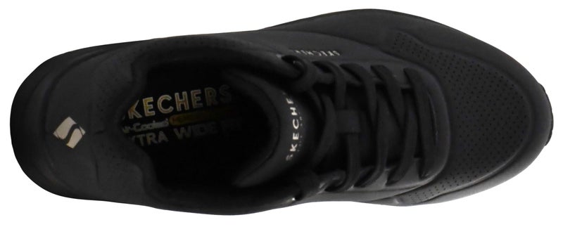 SKECHERS حذاء سنيكرز سكيشر ستريت للنساء - ستاند أون إير، أسود/أسود، 9.5 أمريكي - Image 5