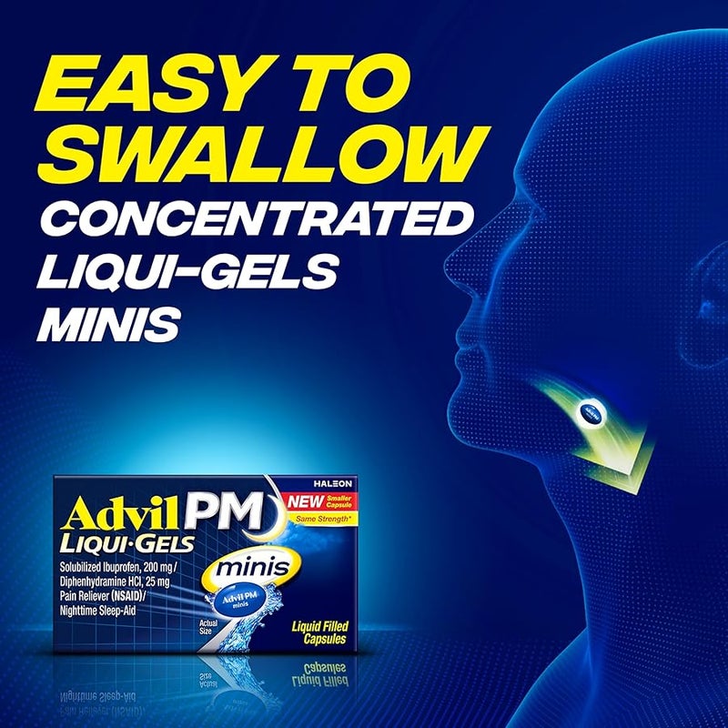 Advil PM Liqui-Gels Minis, 20 Liquid Filled Capsules - Image 3