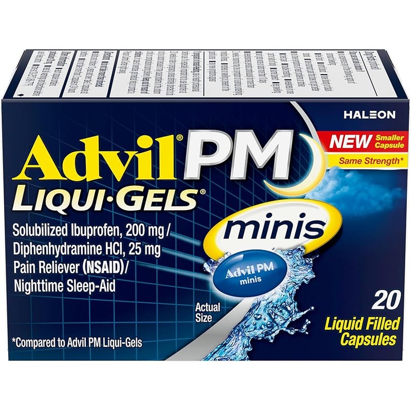 Advil PM Liqui-Gels Minis, 20 Liquid Filled Capsules - Image 1