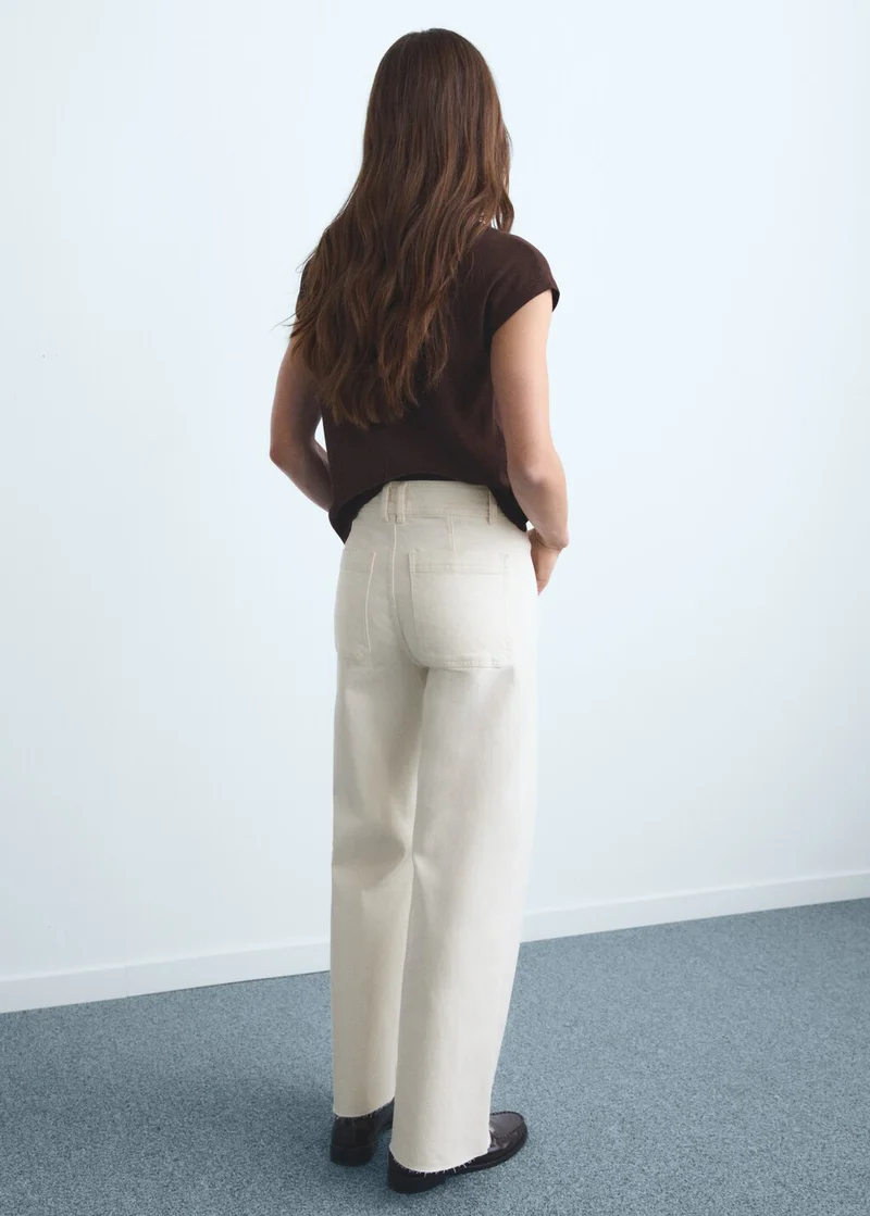 MANGO Catherin culotte high-rise jeans