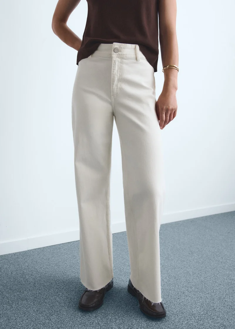 MANGO Catherin culotte high-rise jeans