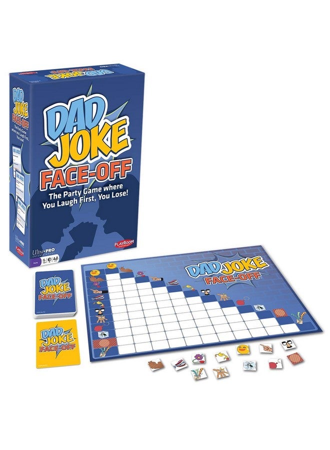 Ultra Pro Dad Joke Face-Off - You Laugh First, You Lose, Funny Hilarious Family Party Game with 600 Jokes, Joke Challenge for 2-12 Players, Fast-Paced Laughter Game, Competitive Humor, Quick 30-Minute Playtime - Image 2