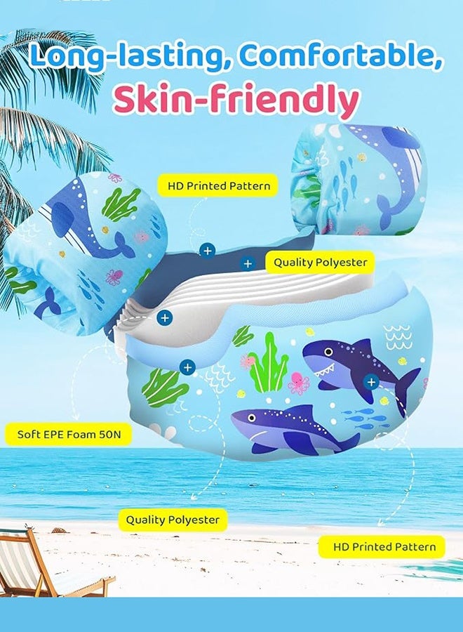Perfect for Pool, Beach and Summer Water Activities  Suitable for family pools, beaches, resorts, and water parks. This baby swim vest for girls and boys is an ideal summer gift for children learning swimming and enjoying outdoor water games. - Image 3