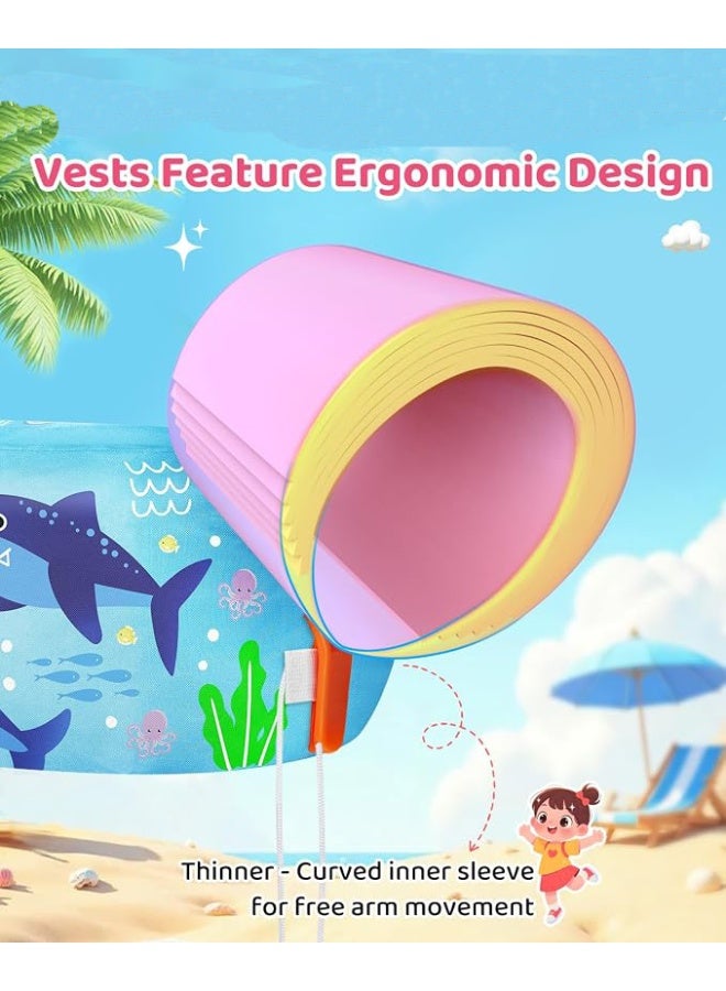 Perfect for Pool, Beach and Summer Water Activities  Suitable for family pools, beaches, resorts, and water parks. This baby swim vest for girls and boys is an ideal summer gift for children learning swimming and enjoying outdoor water games. - Image 5