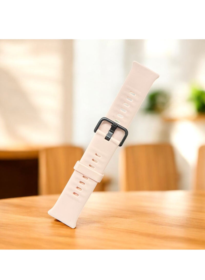 Silicone Replacement Band for Huawei Watch Fit 4 2025 Breathable Soft Silicone Sport Strap Adjustable Strap for Huawei Watch Fit 4 2025 -PINK