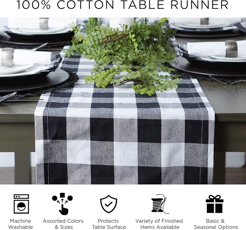 DII Dobby Stripe Woven Table Runner, 13x72-inch, Redwood - Image 5