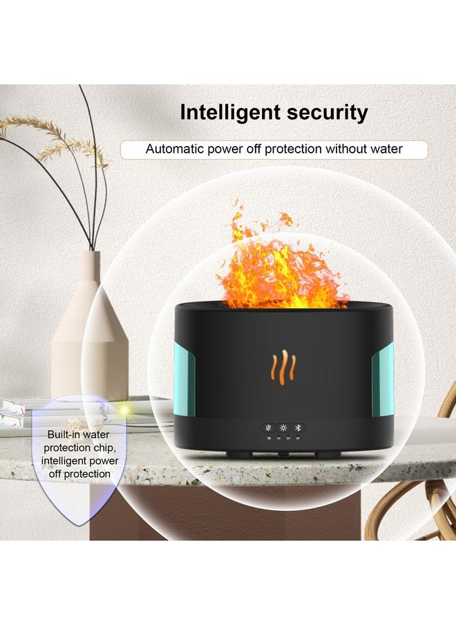 Depulat Flame Aroma Diffuser 450Mlair Humidifier With Bluetooth Speaker、Remote Controltimer(1/3/5H) Autooff 7 Color Ambient Light Aromatherapy Essential Oils Diffuser Humidifier(Black)  - Image 5