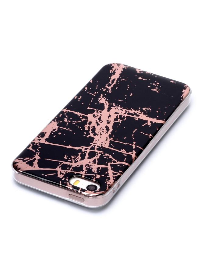 اس-توب جراب لهاتف iPhone 5 و5s وSE بنمط رخامي مطلي بالبلاستيك الناعم وغطاء واقٍ من مادة TPU - Image 4