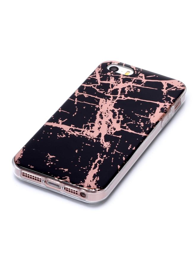 اس-توب جراب لهاتف iPhone 5 و5s وSE بنمط رخامي مطلي بالبلاستيك الناعم وغطاء واقٍ من مادة TPU - Image 3