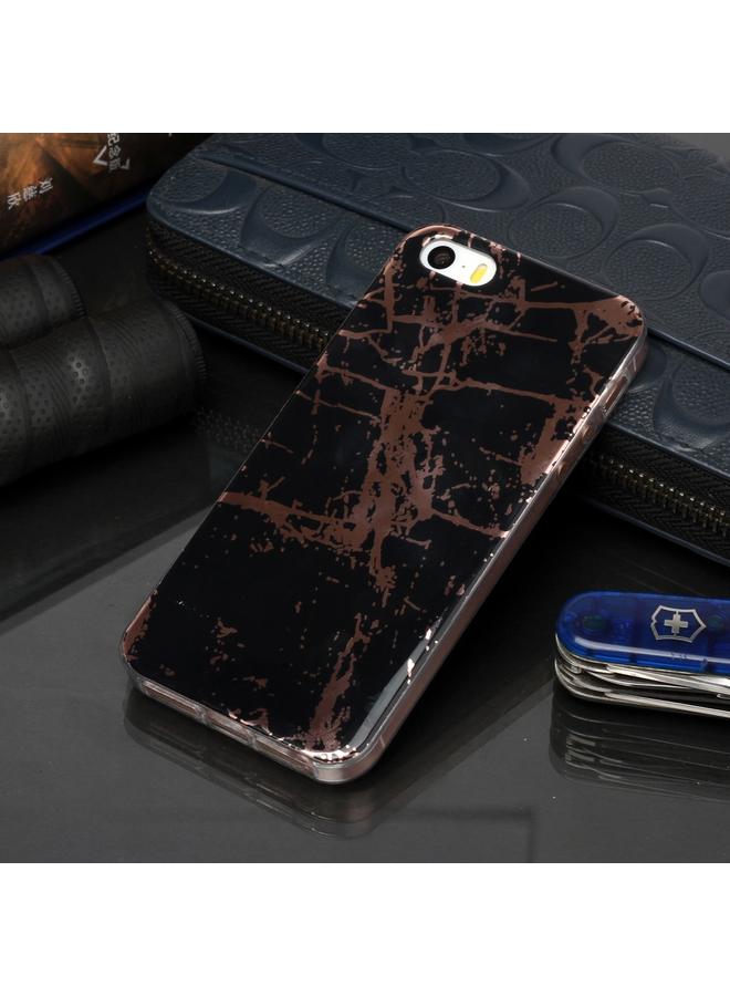 اس-توب جراب لهاتف iPhone 5 و5s وSE بنمط رخامي مطلي بالبلاستيك الناعم وغطاء واقٍ من مادة TPU - Image 5