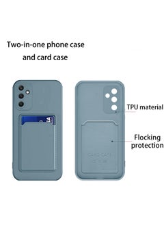 Wtech Silicone TPU With Card Holder Case Cover For Samsung Galaxy A05s 4G 2023 Grey  - Image 5
