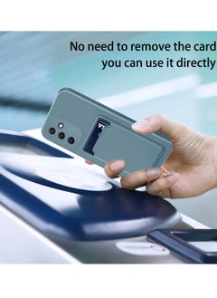 Wtech Silicone TPU With Card Holder Case Cover For Samsung Galaxy A05s 4G 2023 Grey  - Image 3