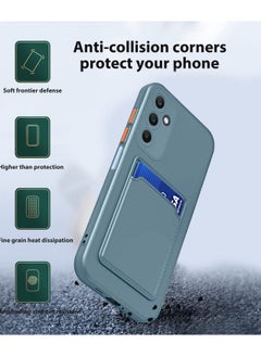 Wtech Silicone TPU With Card Holder Case Cover For Samsung Galaxy A05s 4G 2023 Grey  - Image 2