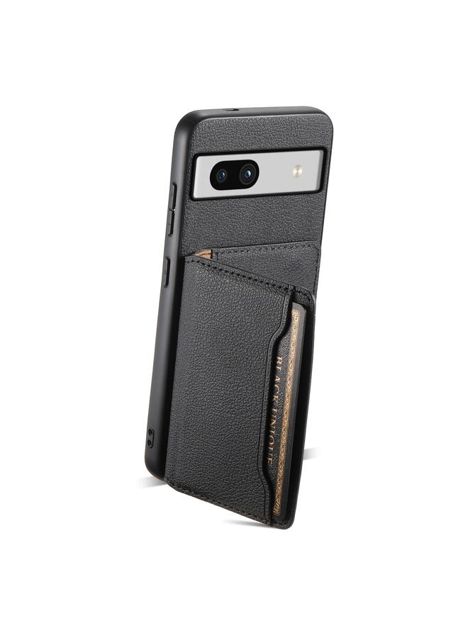 Green Tiger Case For Google Pixel 7a Calf Texture Card Bag Design Full Coverage Phone Case - Image 3