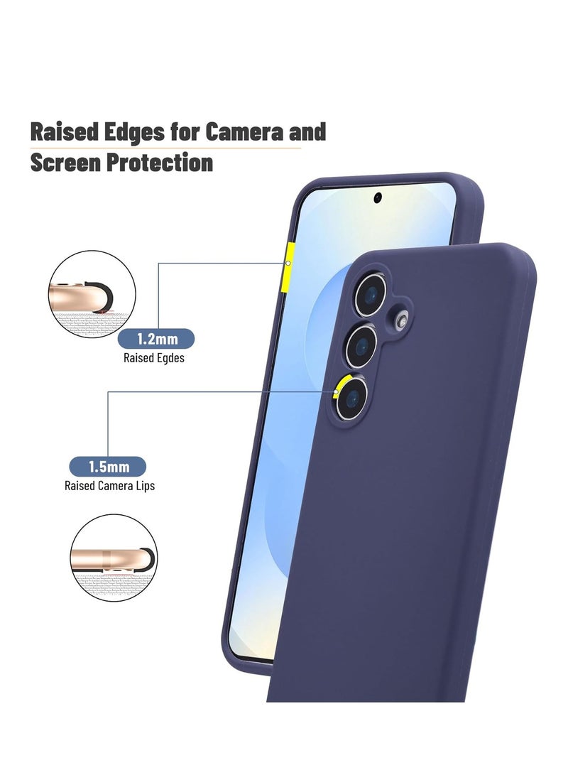 BORTONY Samsung Galaxy S25 Plus Case Cover Liquid Silicone Gel Rubber Soft Case with 2-Pack Tempered Glass 9H Hardness HD Crystal Clear Glass for Samsung Galaxy S25 Plus 6.2-inch - Image 3