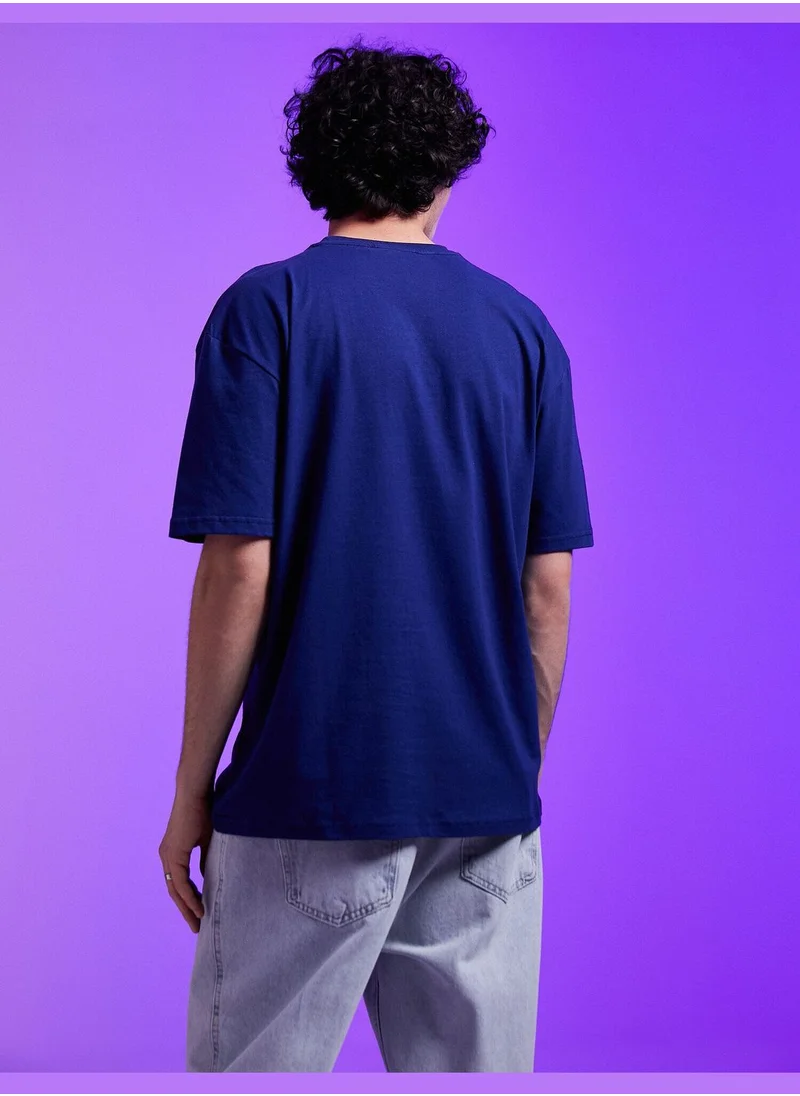 كوتن Printed T-Shirt Short Sleeve Crew Neck