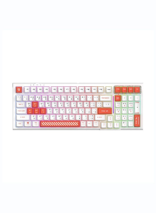 جاميرتيك GamerTek Arcade Keys V2 Mechanical Keyboard - White - Image 1