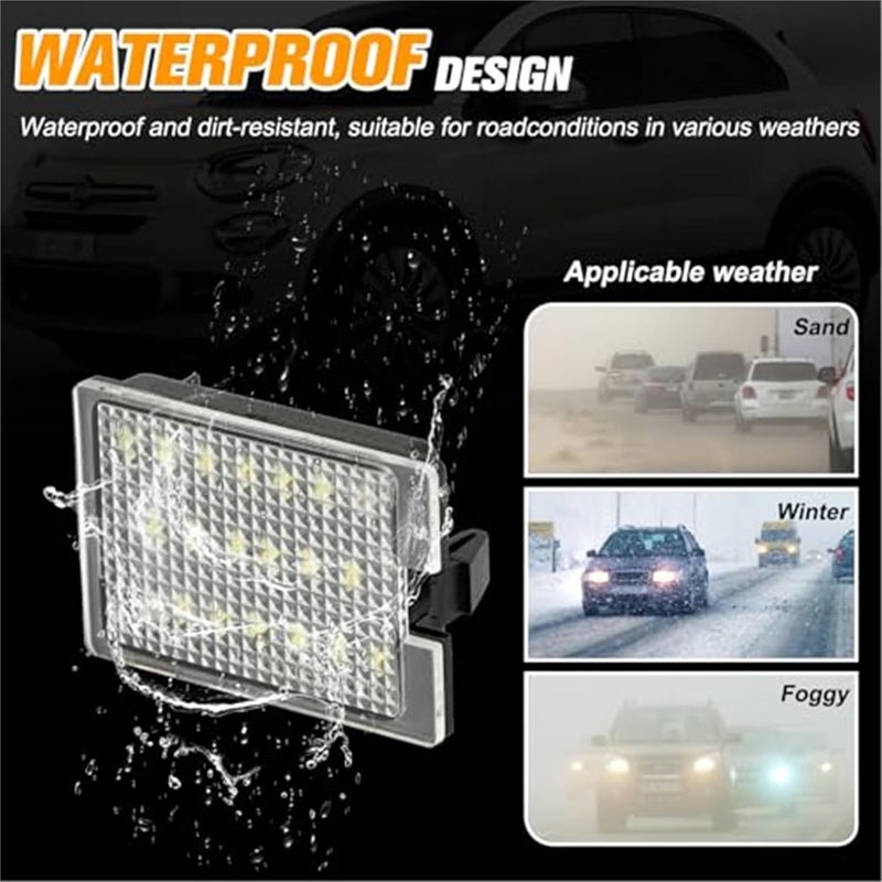 Wivplex LED License Plate Lights for Dodge Durango 2014-2020 - Image 4