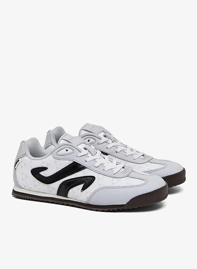 Campus DYNO Women Dyno PU Cushion Lace-Up Sneakers-White for Women | Best Price UAE