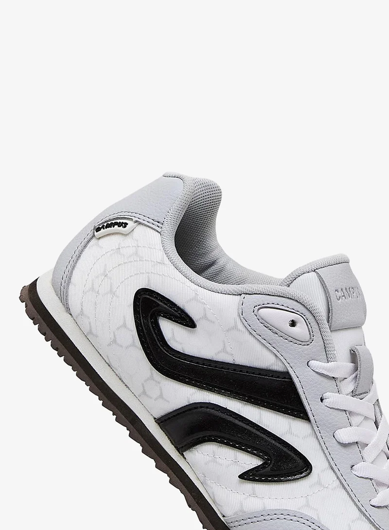 Campus DYNO Women Dyno PU Cushion Lace-Up Sneakers-White for Women | Best Price UAE