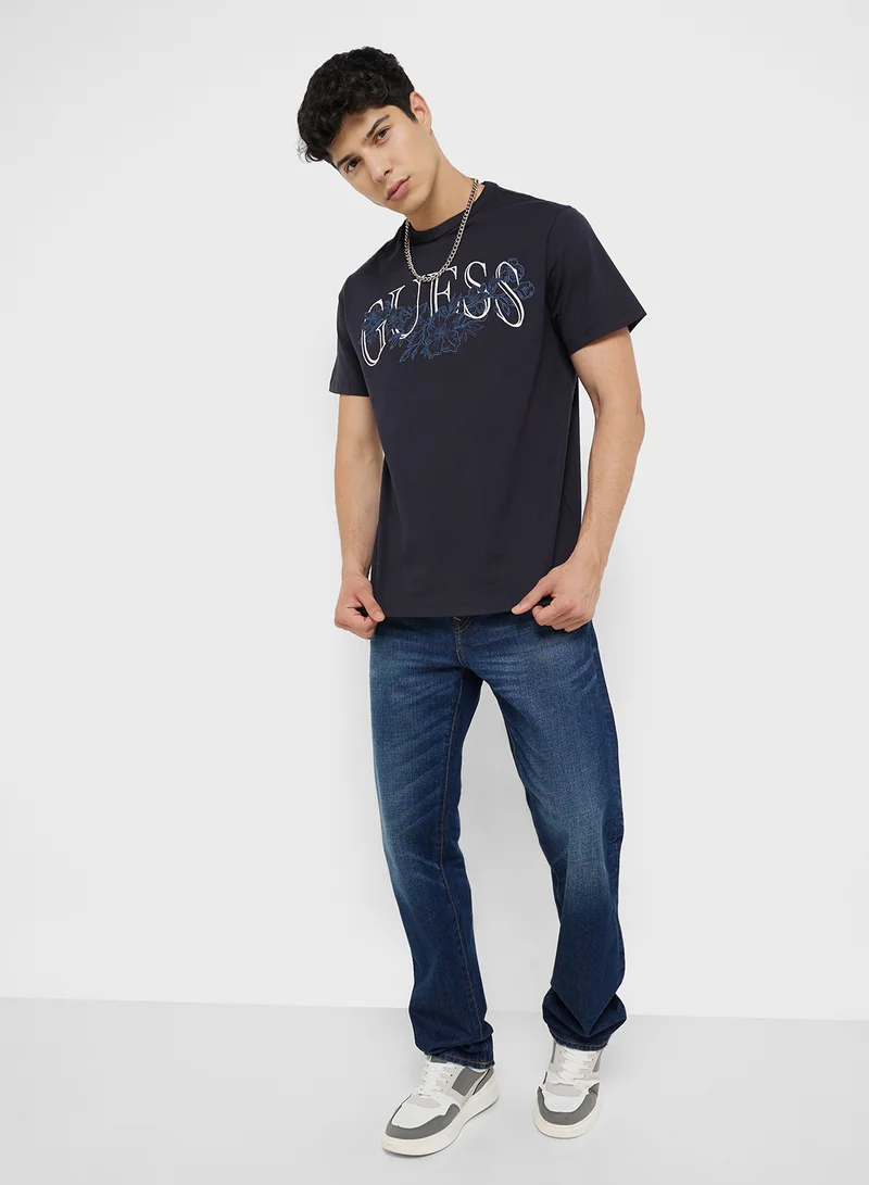 GUESS Short Sleeve Crew Neck T-Shirt