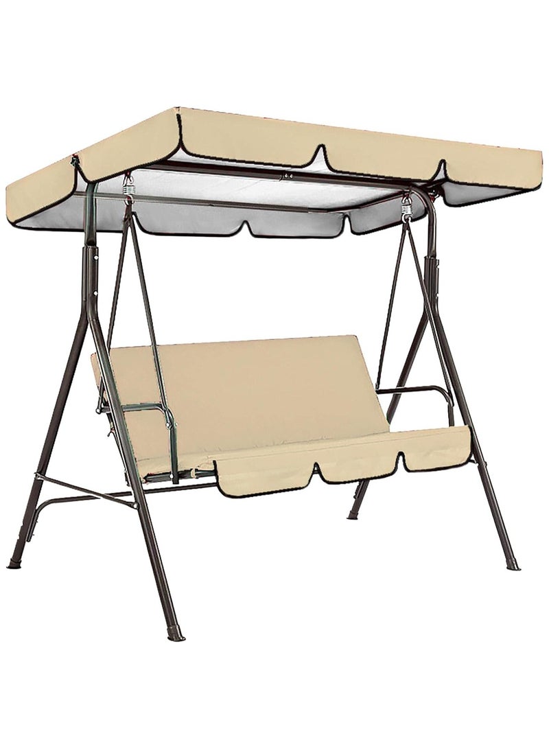 DubaiGallery 3 Seat Coated Steel Rocking in Polyester - Image 3