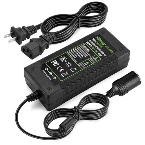 Facmogu AC to DC Converter, 5A 60W 110-220V 12V Socket Power Adapter Supply for Car Vacuum Cleaner Air Purifier - Image 1